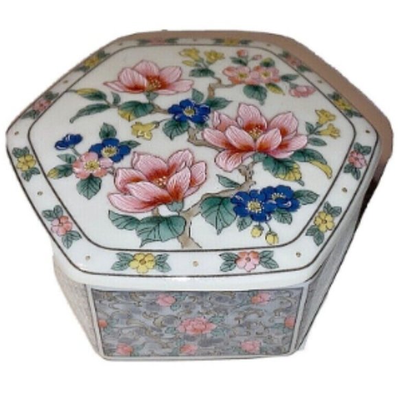 Takahashi Accents Takahashi Trinket Box Japan San Fran Alyse Floral